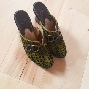 RARE Cole Haan Haircalf Mule Wedges